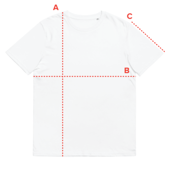 Where A, B and C are measured on the tee